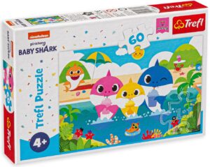 Пъзел Trefl от 60 части - Семейството на Бейби Шарк