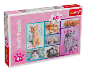 Пъзел Trefl от 60 части - Сладки котета
