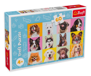 Пъзел Trefl от 60 части - Сладки кучета