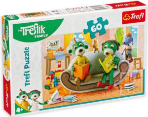Пъзел Trefl от 60 части - Трефлик и книжките