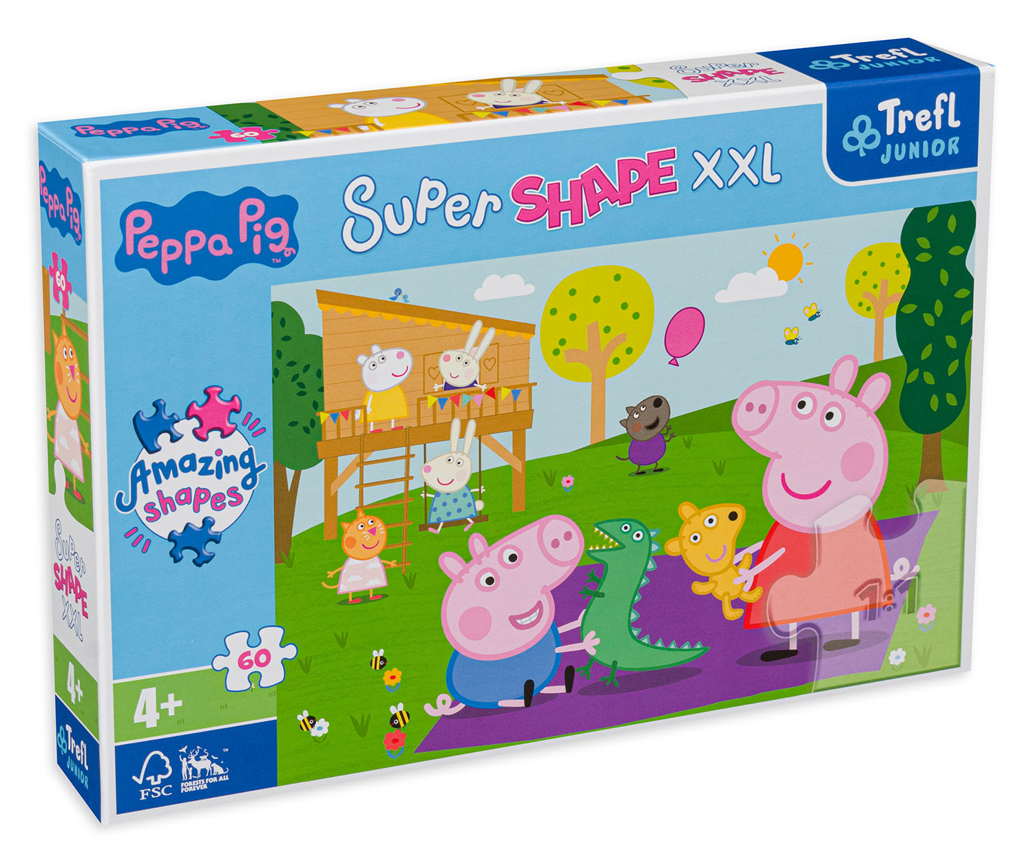 Пъзел Trefl от 60 XXL части - Игри с Пепа