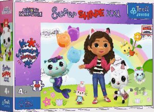 Пъзел Trefl от 60 XXL части - Щастливите приятели на Габи