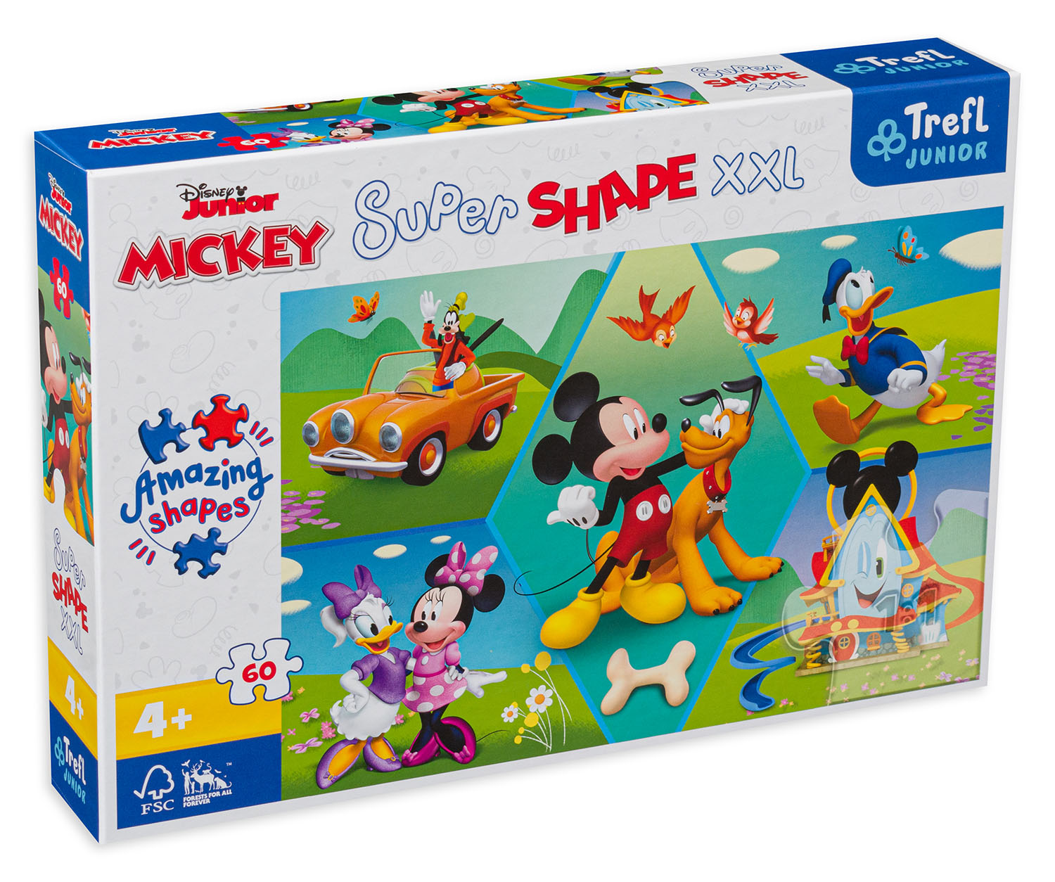 Пъзел Trefl от 60 XXL части - Винаги е забавно с Мики