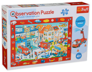 Пъзел Trefl от 70 части - Ние посещаваме пожарната