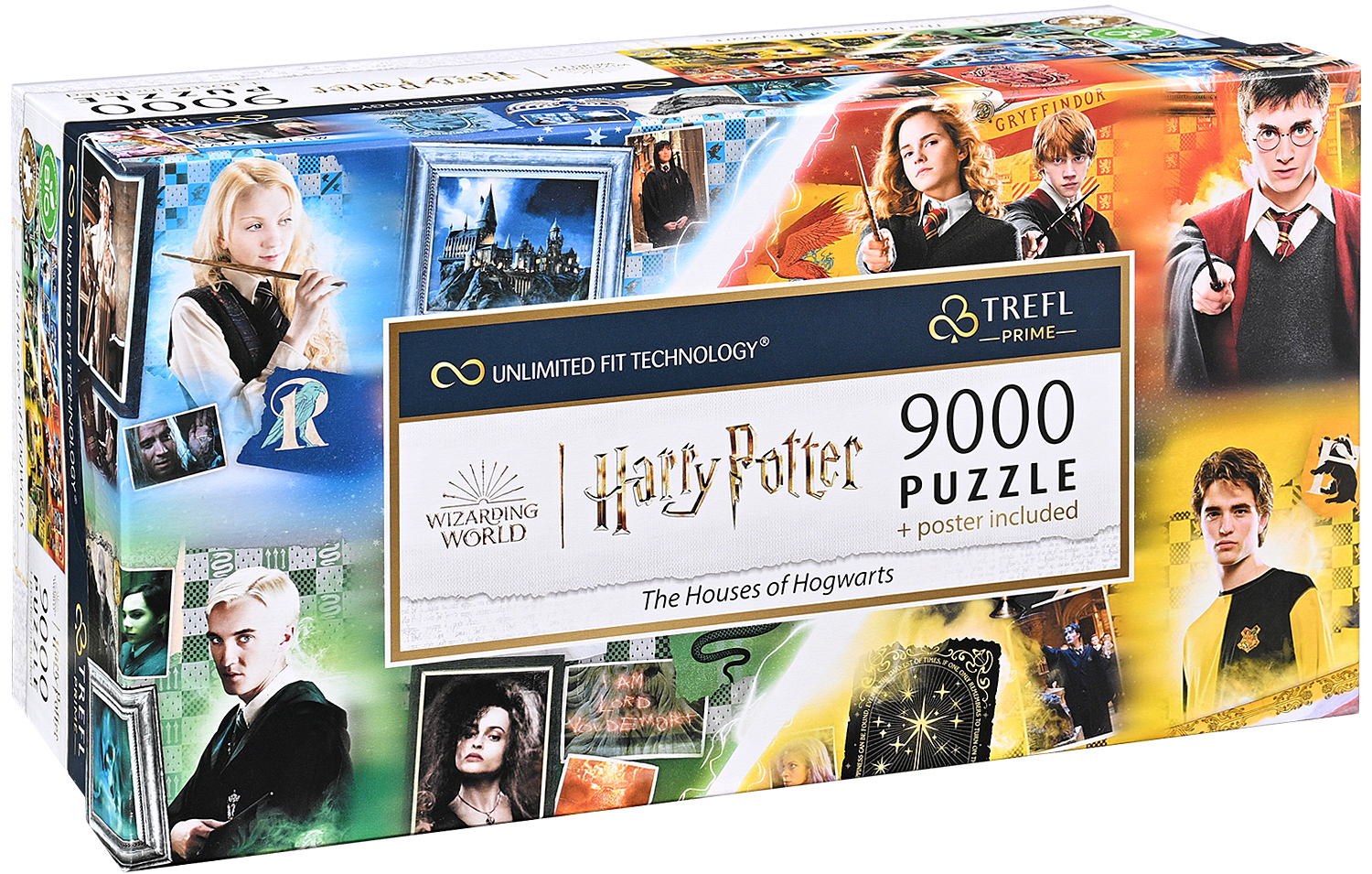 Панорамен пъзел Trefl от 9000 части - Домовете в Хогуортс