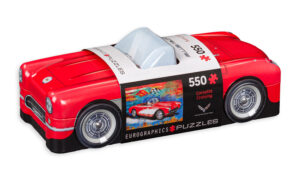 Пъзел в метална кутия Eurographics от 550 части - Червен автомобил