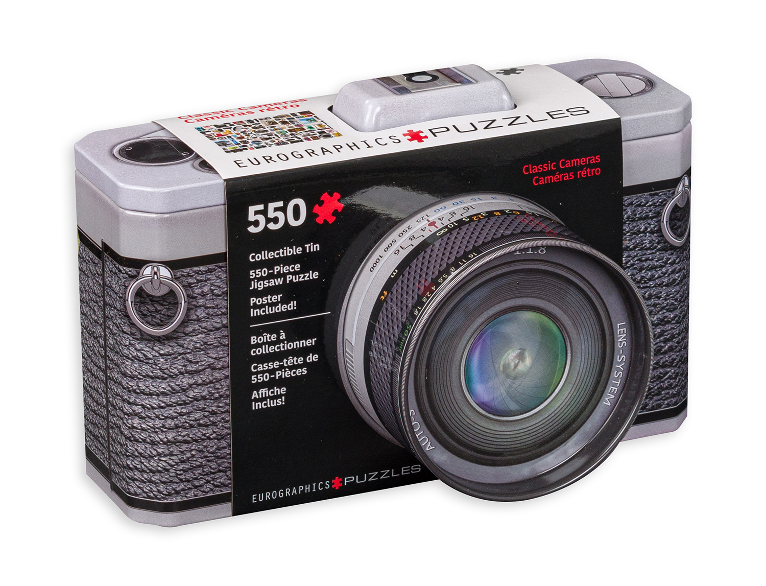 Пъзел в метална кутия Eurographics от 550 части - Класическа камера