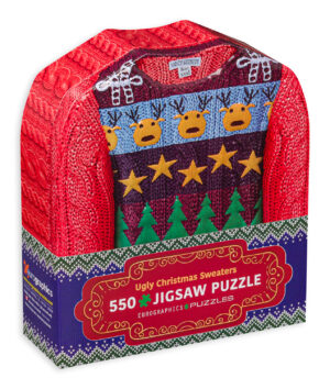 Пъзел в метална кутия Eurographics от 550 части - Коледни пуловери