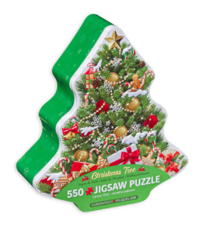 Пъзел в метална кутия Eurographics от 550 части - Коледно дърво