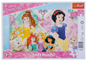 Пъзел в рамка Trefl от 15 части - Чаровните принцеси на Дисни