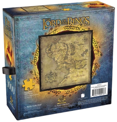 Пъзел Wrebbit от 1000 части - Карта на Средната земя