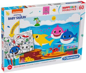 Пъзел за оцветяване Clementoni от 60 части - Бейби Шарк, вид 2