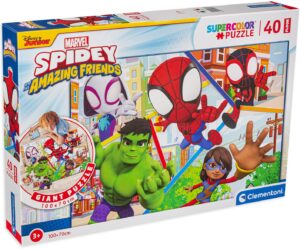 Пъзел за под Clementoni от 40 части - Спайди