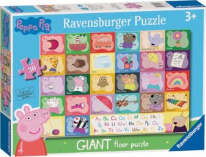Пъзел за под Ravensburger от 24 части - Азбуката на Пепа Пиг