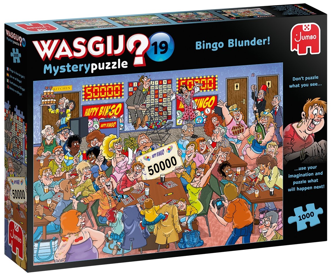 Пъзел-загадка Jumbo от 1000 части - Бинго