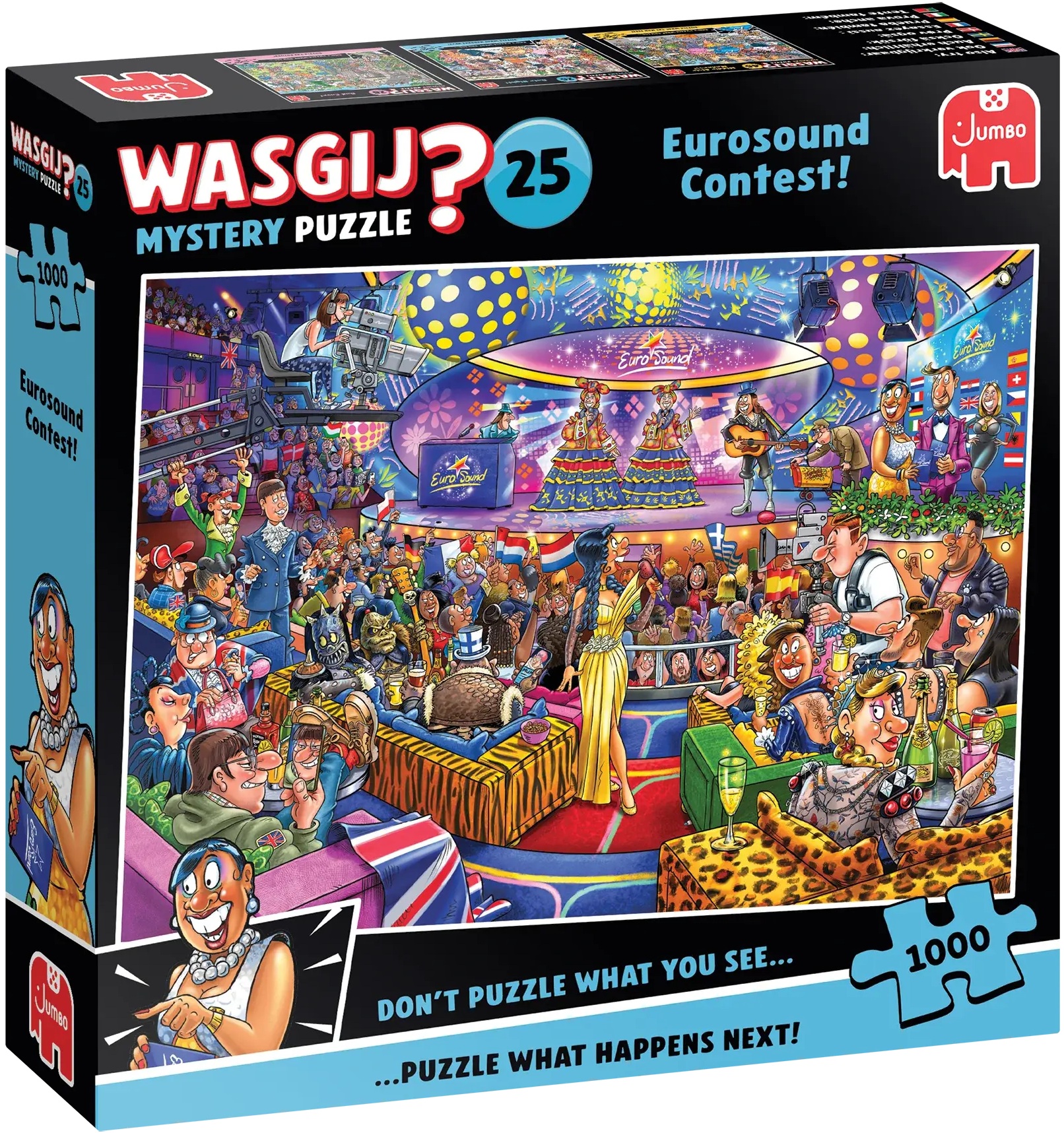 Пъзел-загадка Jumbo от 1000 части - Музикален конкурс Eurosound