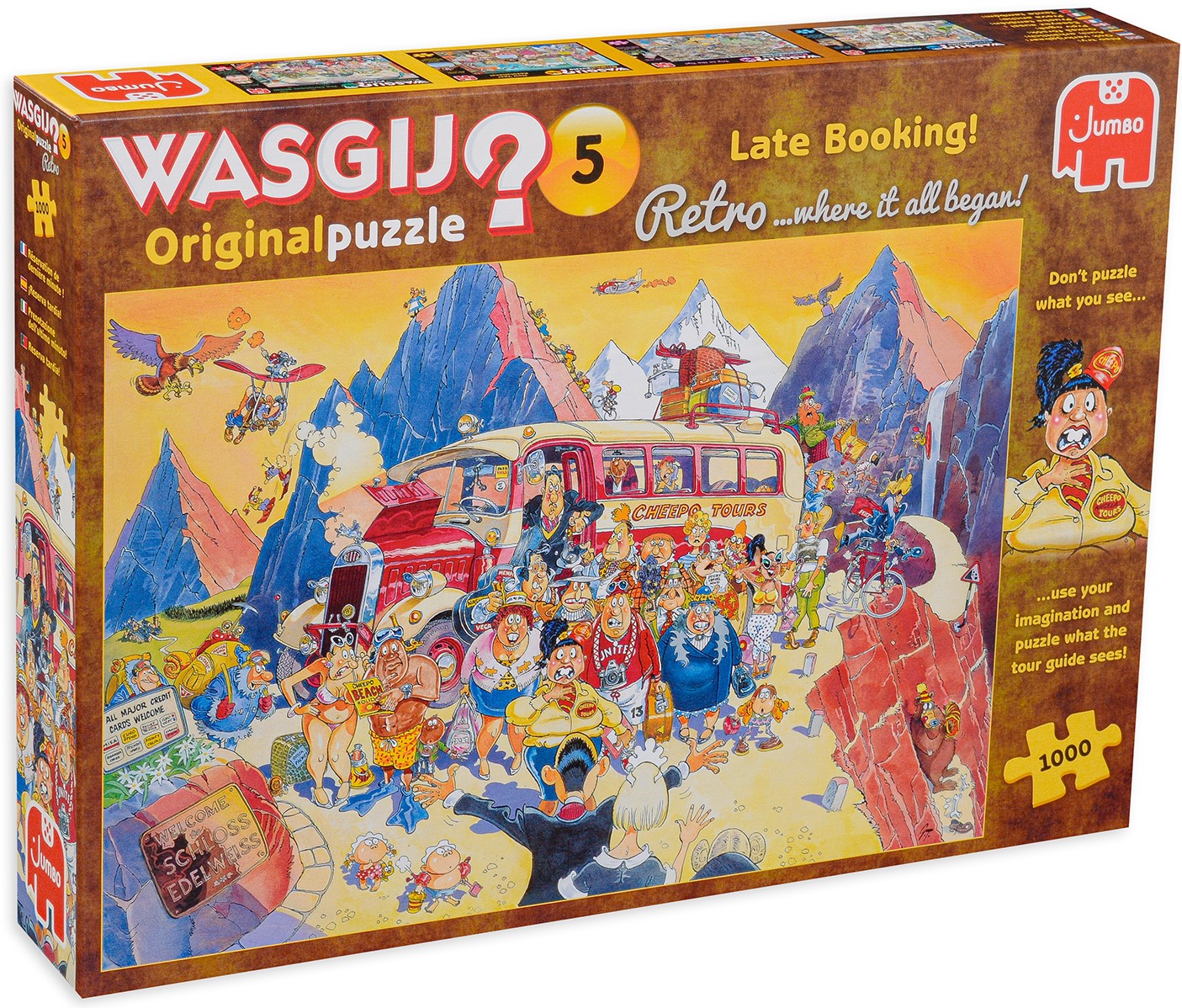 Пъзел-загадка Jumbo от 1000 части - На пътешествие