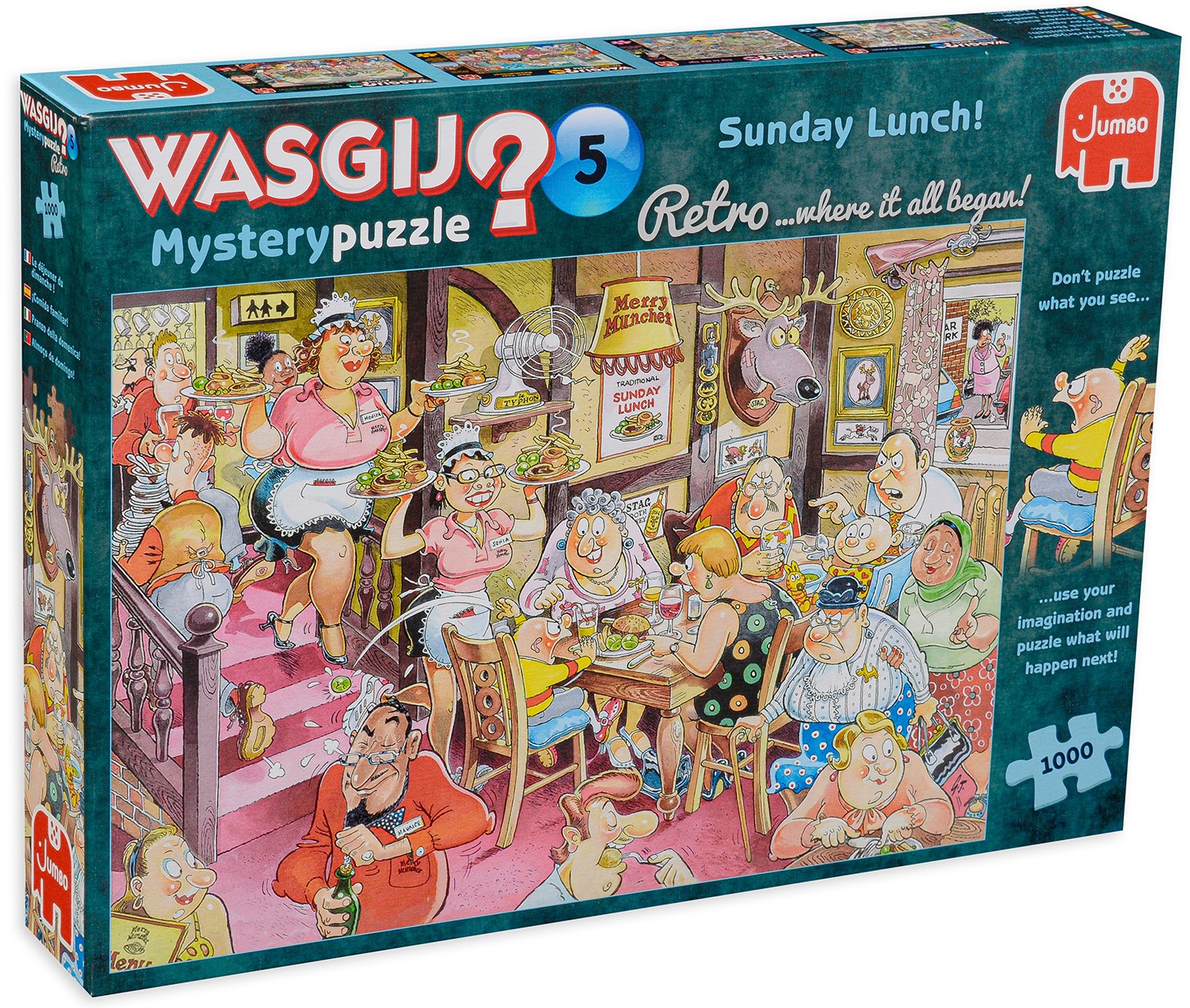 Пъзел-загадка Jumbo от 1000 части - Неделен обяд