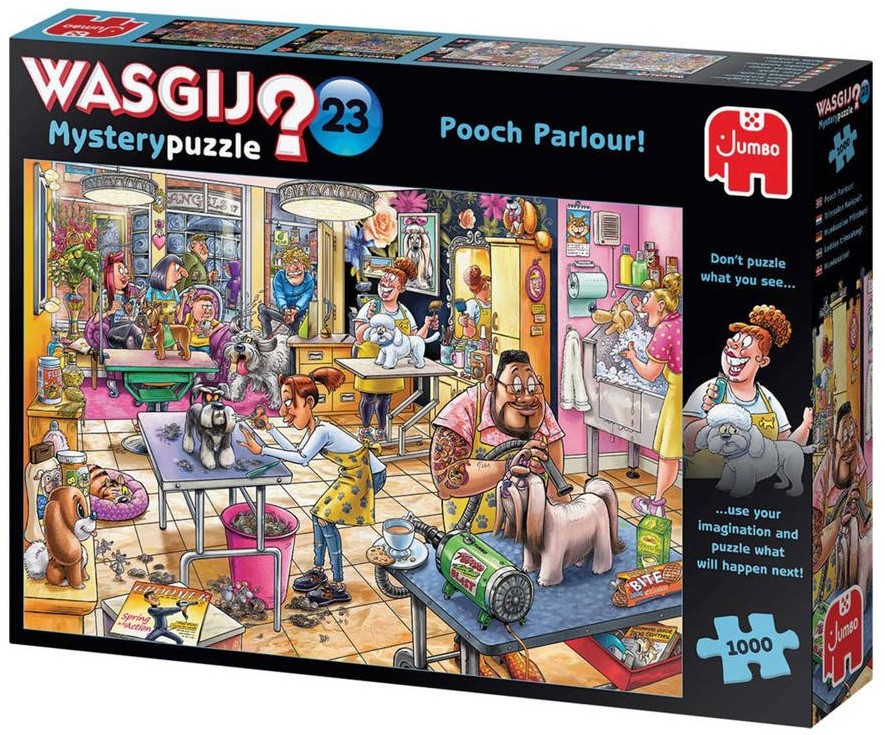 Пъзел-загадка Jumbo от 1000 части - С грижа за животните