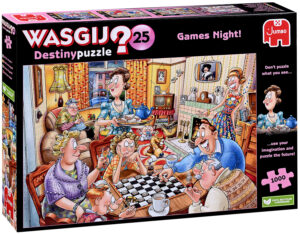 Пъзел-загадка Jumbo от 1000 части - Вечер на игрите