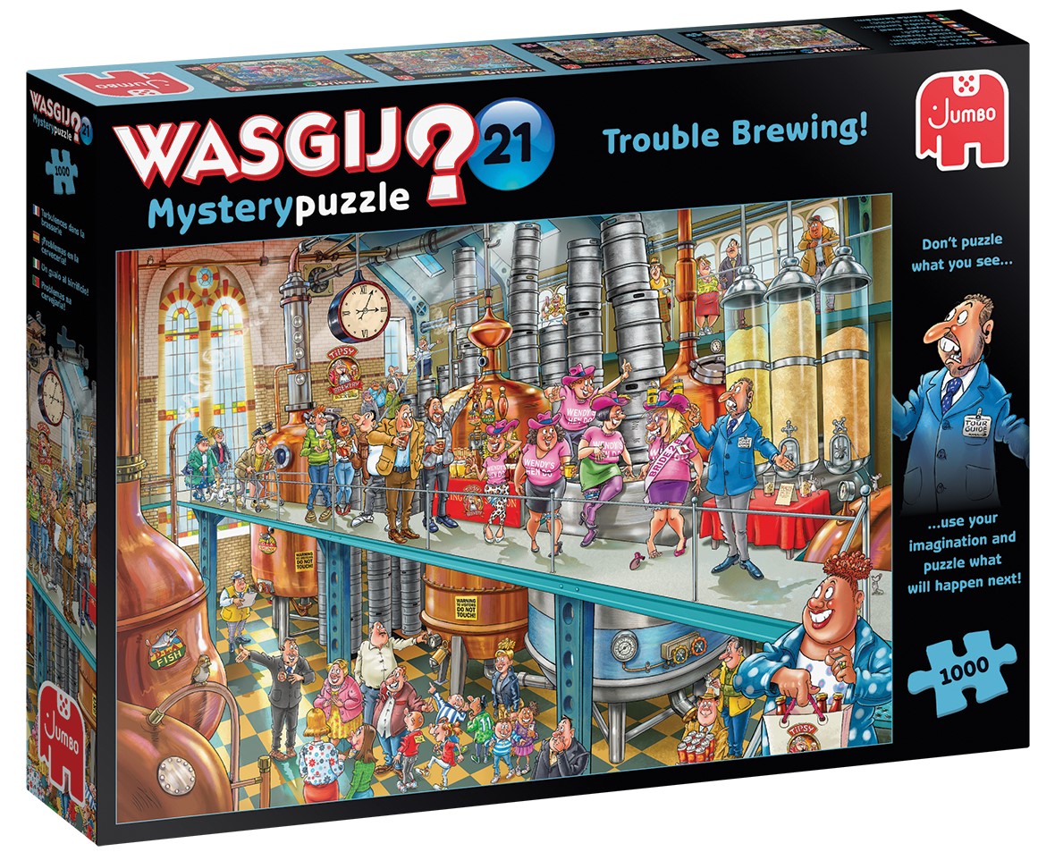 Пъзел-загадка Jumbo от 1000 части - Всички на едно място