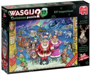 Пъзел-загадка Jumbo от 2 x 1000 части - Коледа