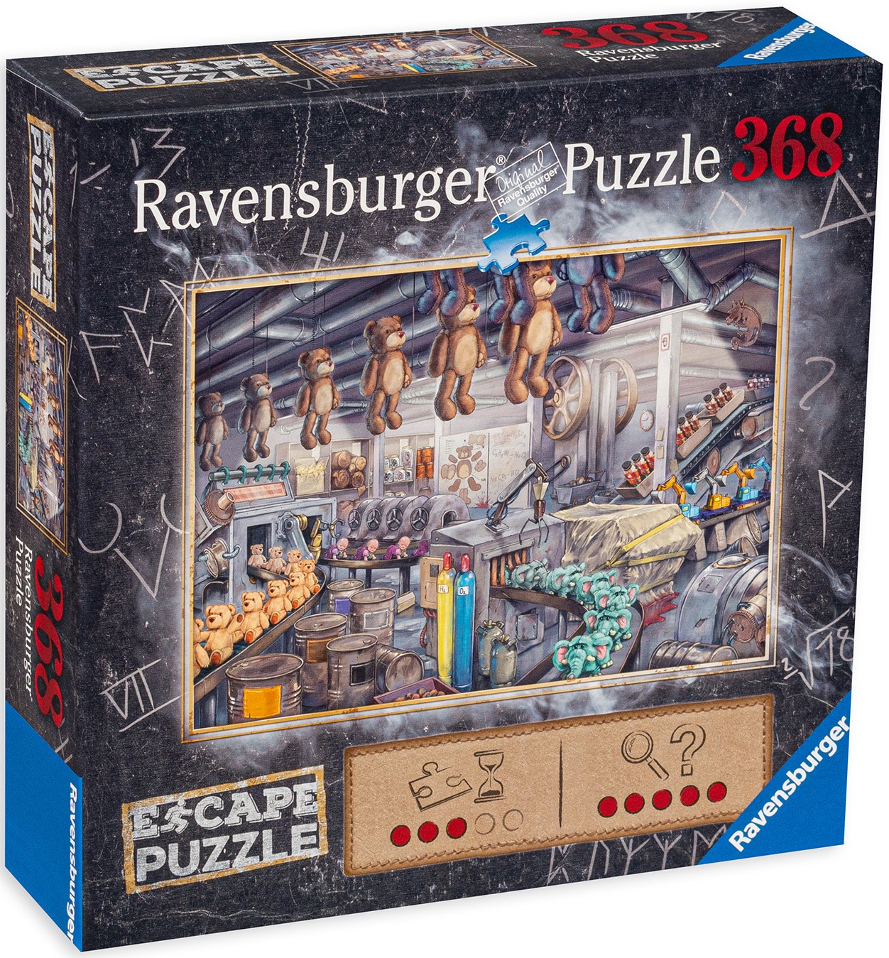 Пъзел-загадка Ravensburger от 368 части - Фабрика за играчки