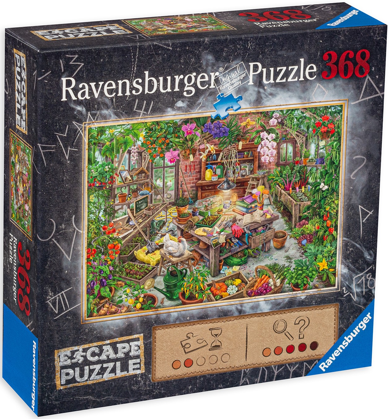 Пъзел-загадка Ravensburger от 368 части - В зимната градина