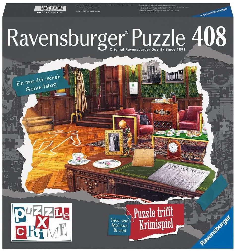 Пъзел-загадка Ravensburger от 408 части - Убийствен рожден ден
