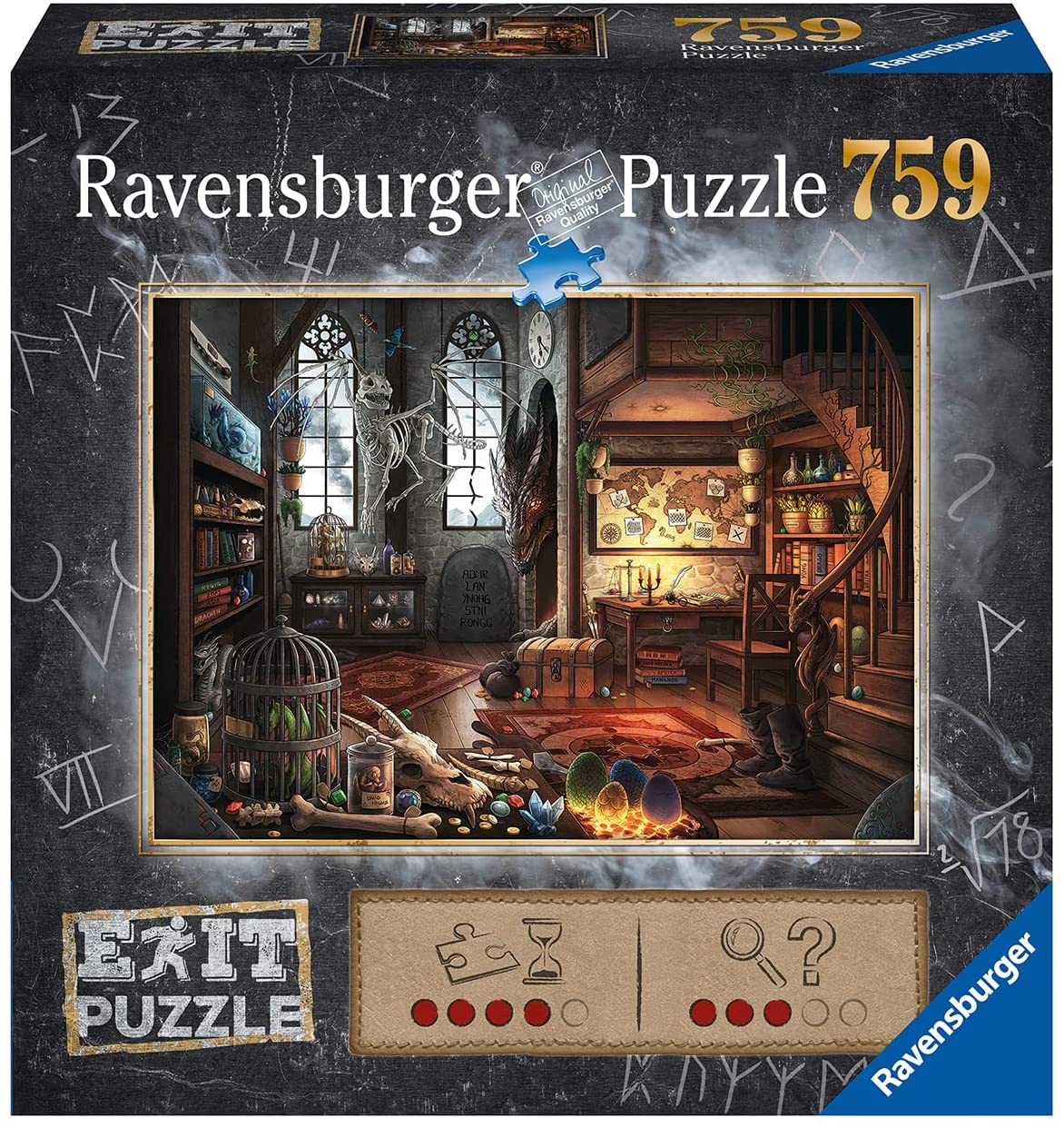Пъзел-загадка Ravensburger от 759 части - Лаборатория за дракони