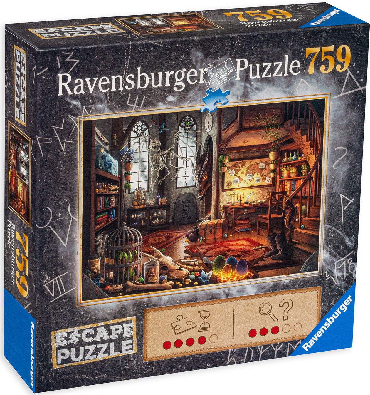 Пъзел-загадка Ravensburger от 759 части - Лабораторията на дракона
