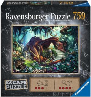 Пъзел-загадка Ravensburger от 759 части - Пещерата на дракона