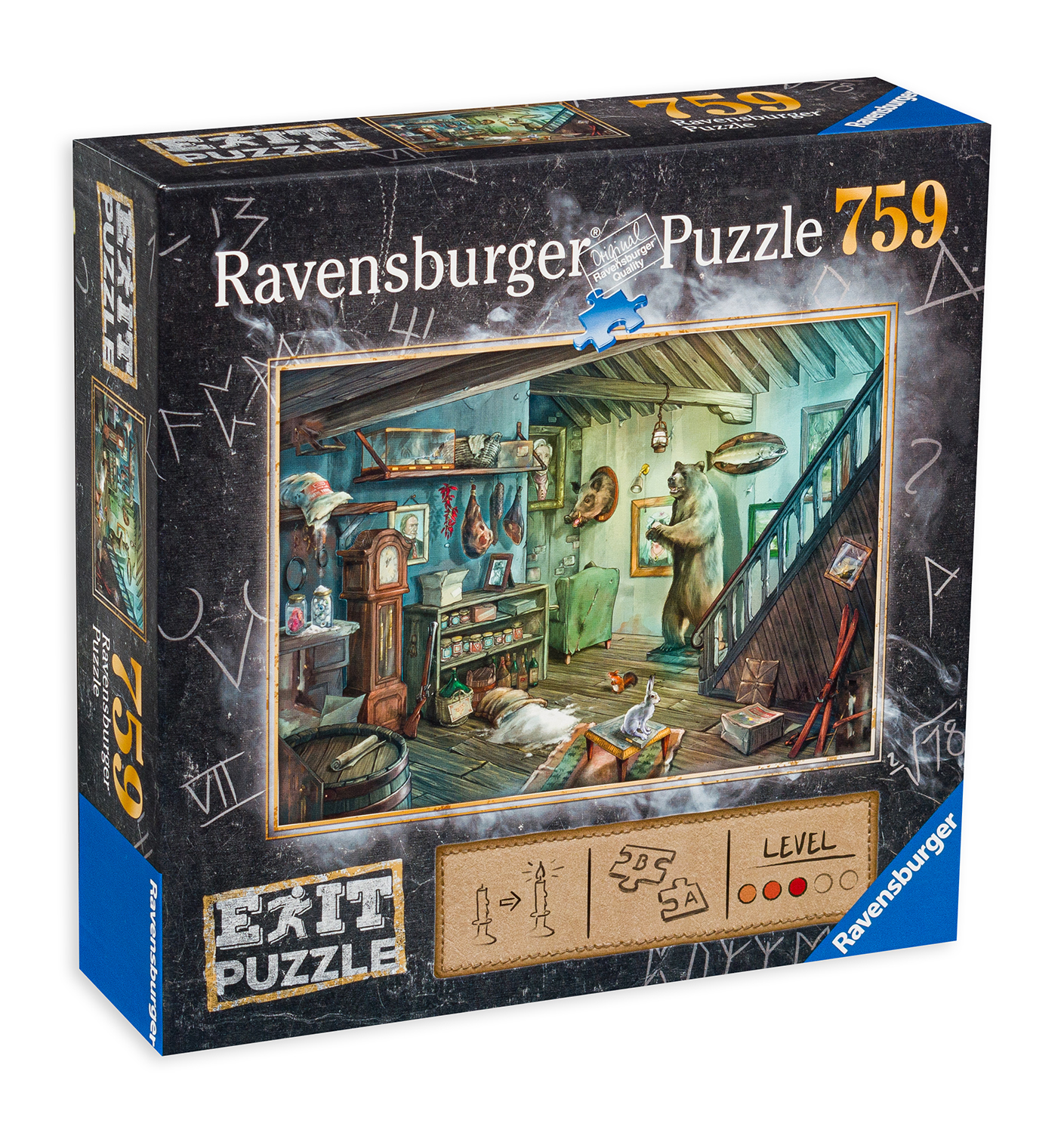 Пъзел-загадка Ravensburger от 759 части - В мазето на ужасите