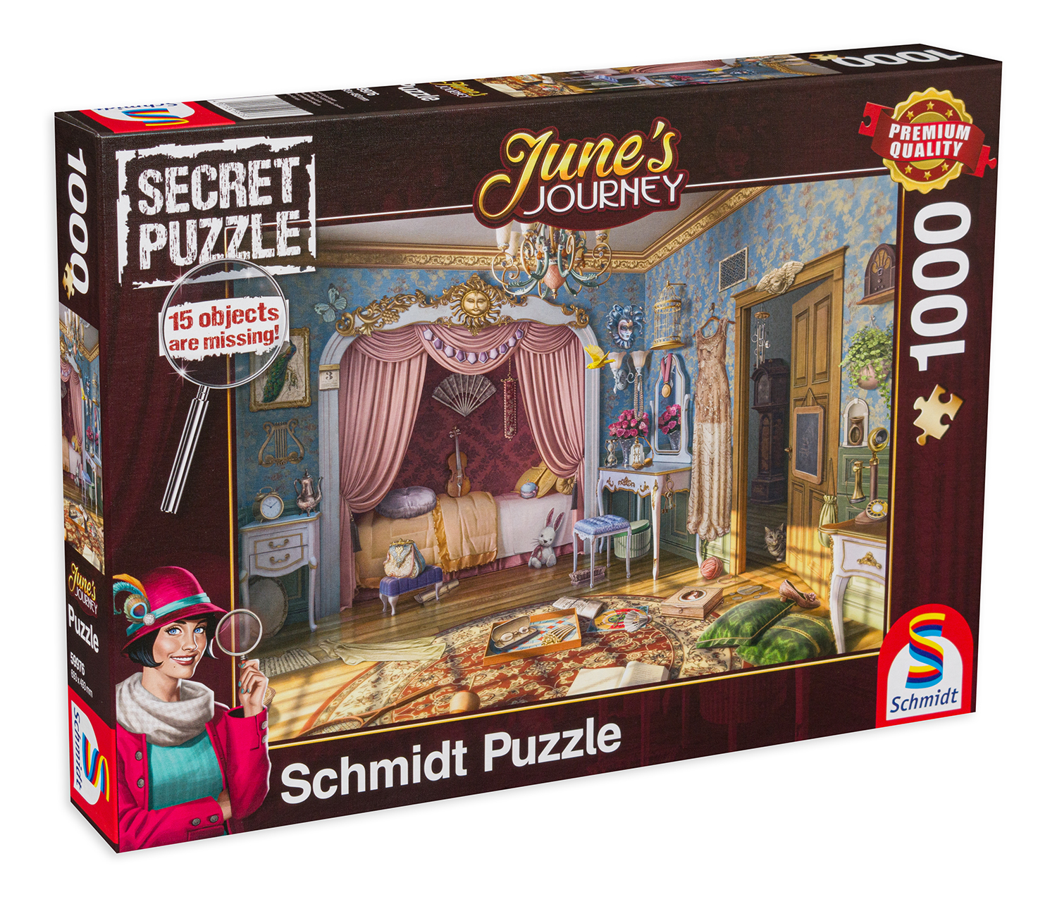 Пъзел-загадка Schmidt от 1000 части - Спалнята на Джун