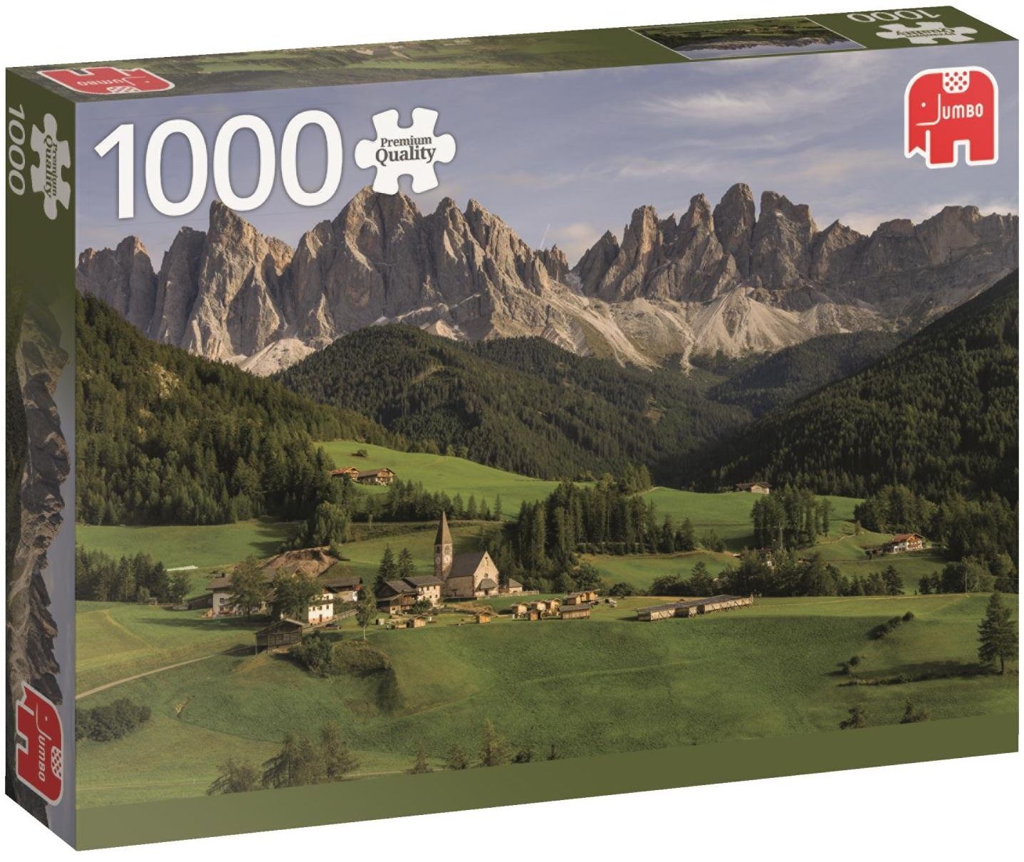 Пъзел Jumbo от 1000 части - Доломитите, Италия
