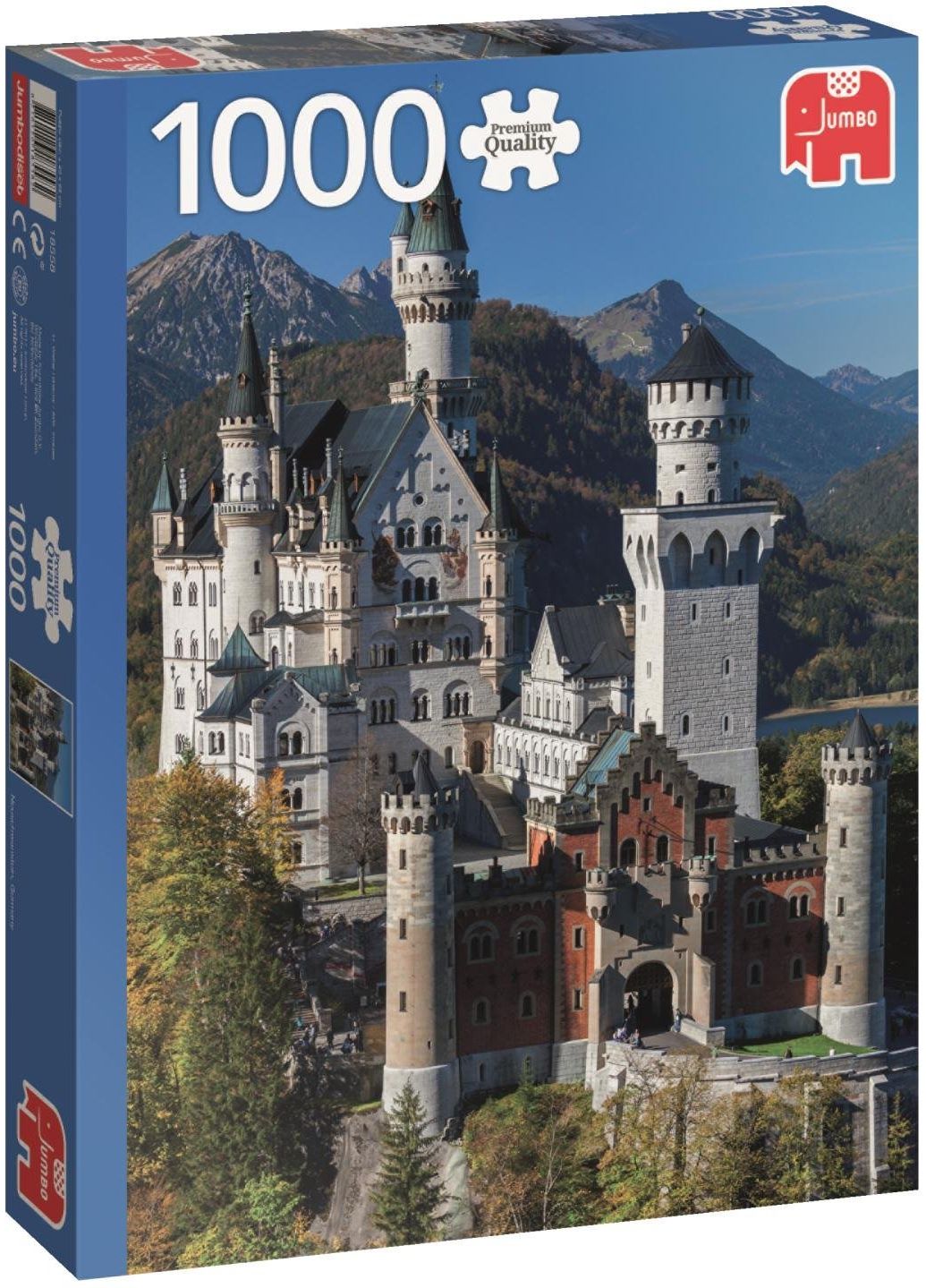 Пъзел Jumbo от 1000 части - Замъкът Нойшванщайн, Германия