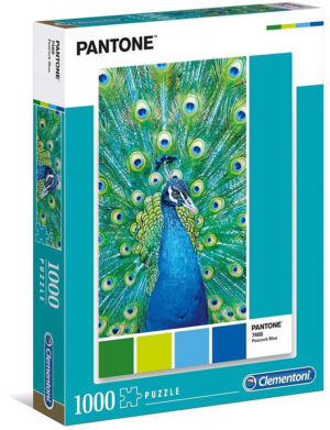 Пъзел Clementoni от 1000 части - Син паун