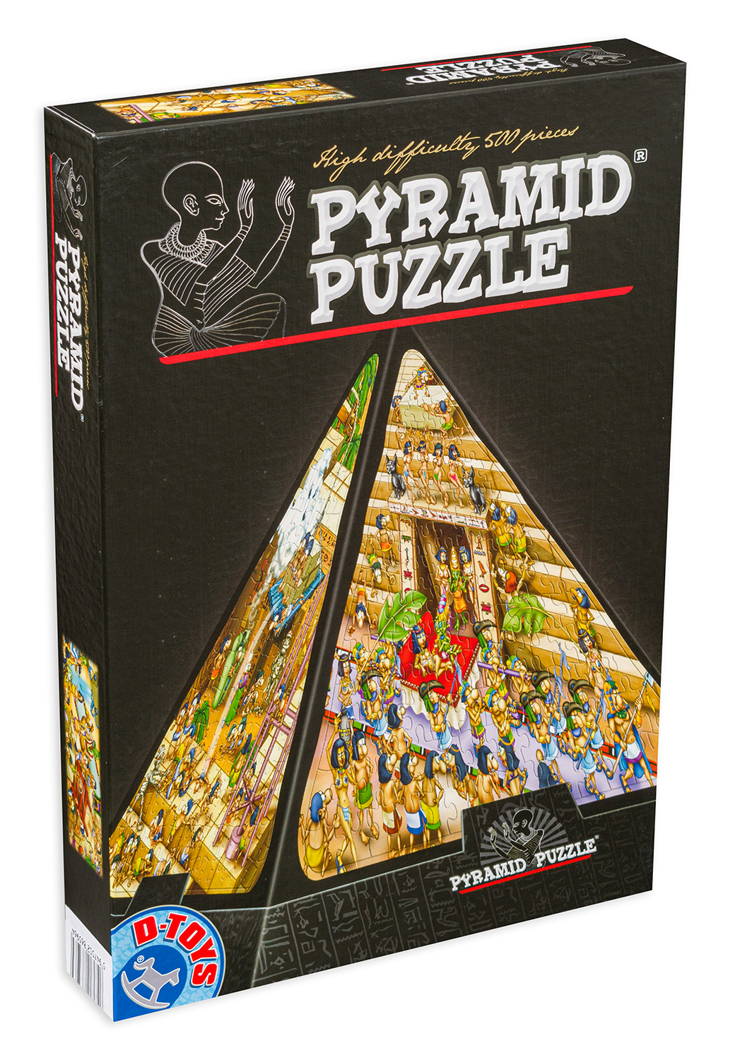 Пирамидален пъзел D-Toys от 500 части - Египет, анимиран
