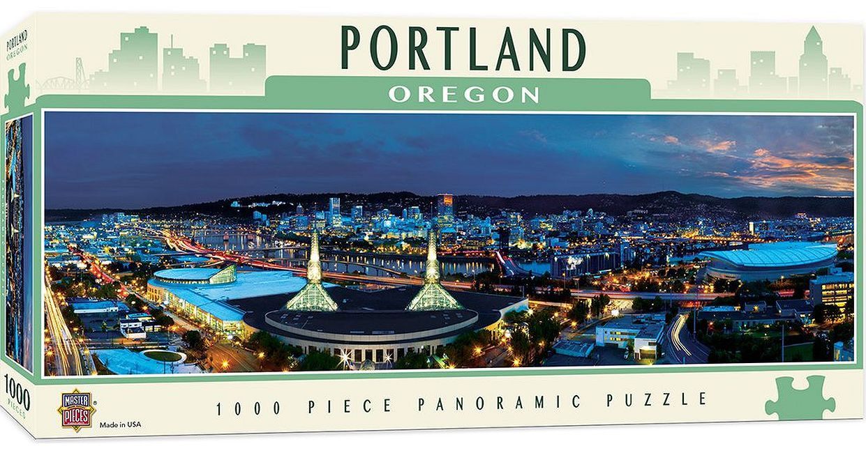 Панорамен пъзел Master Pieces от 1000 части - Портланд, Орегон