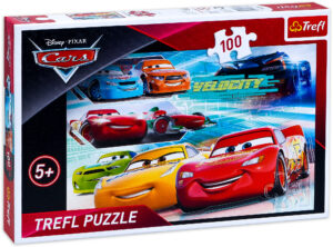 Пъзел Trefl от 100 части - Колите, Героите на състезанието
