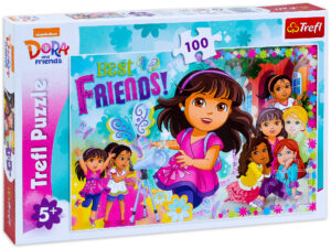 Пъзел Trefl от 100 части - Дора Изследователктата, Приключението предстои