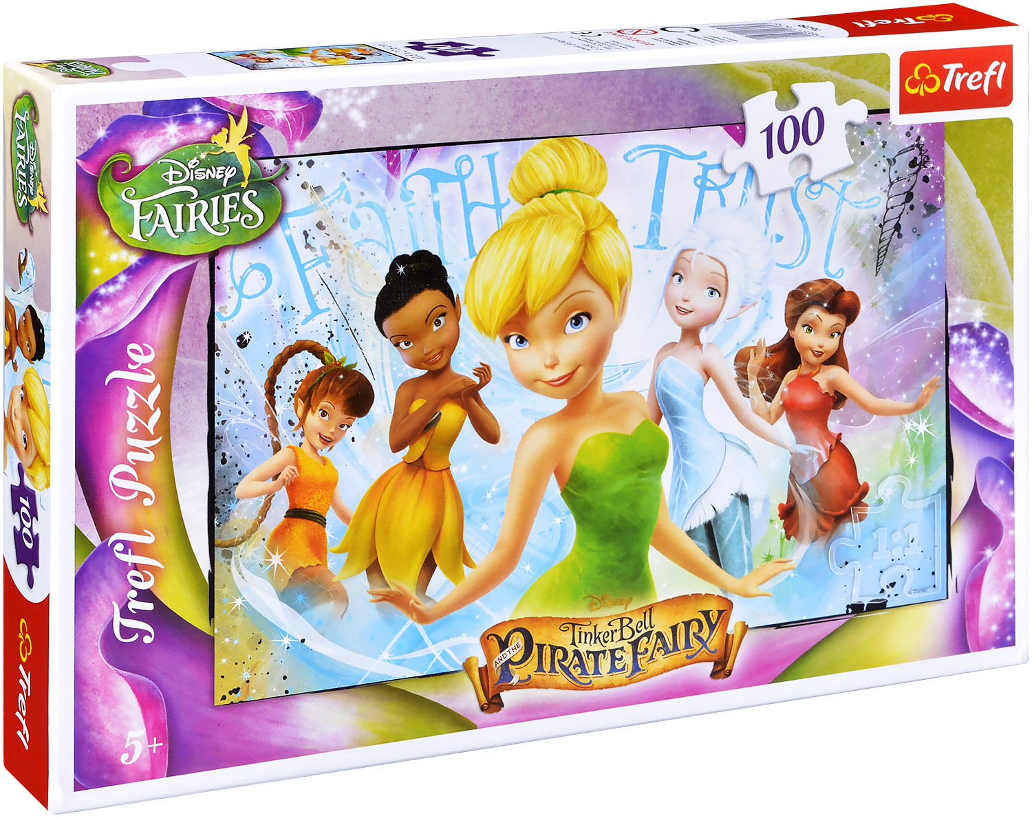 Пъзел Trefl от 100 части - Тинкърбел и приятели