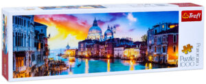 Панорамен пъзел Trefl от 1000 части - Канал Гранде, Венеция