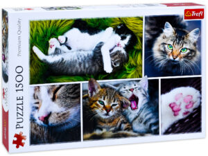 Пъзел Trefl от 1500 части - Котешки работи