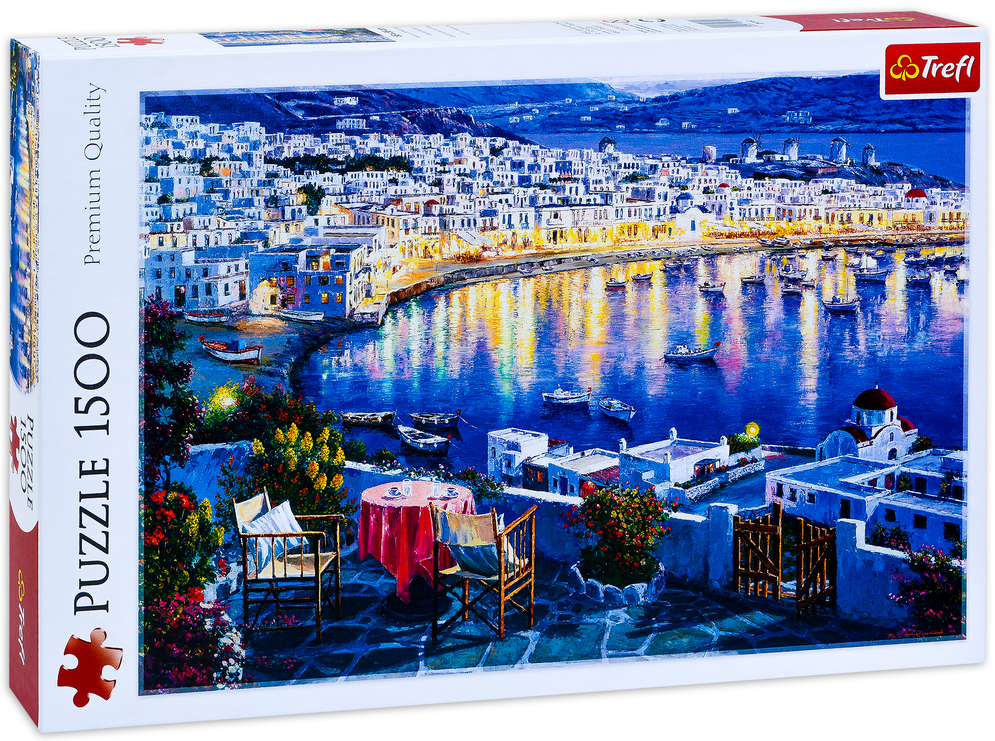 Пъзел Trefl от 1500 части - Остров Миконос по залез, Сам Парк