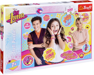 Пъзел Trefl от 200 части - Сой Луна, Приятели и ролкови кънки
