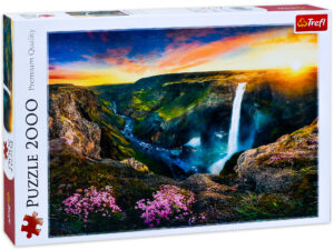 Пъзел Trefl от 2000 части - Водопадът Хайфос, Исландия