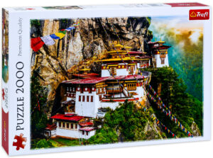 Пъзел Trefl от 2000 части - Храмов комплекс Паро Такцанг, Бутан