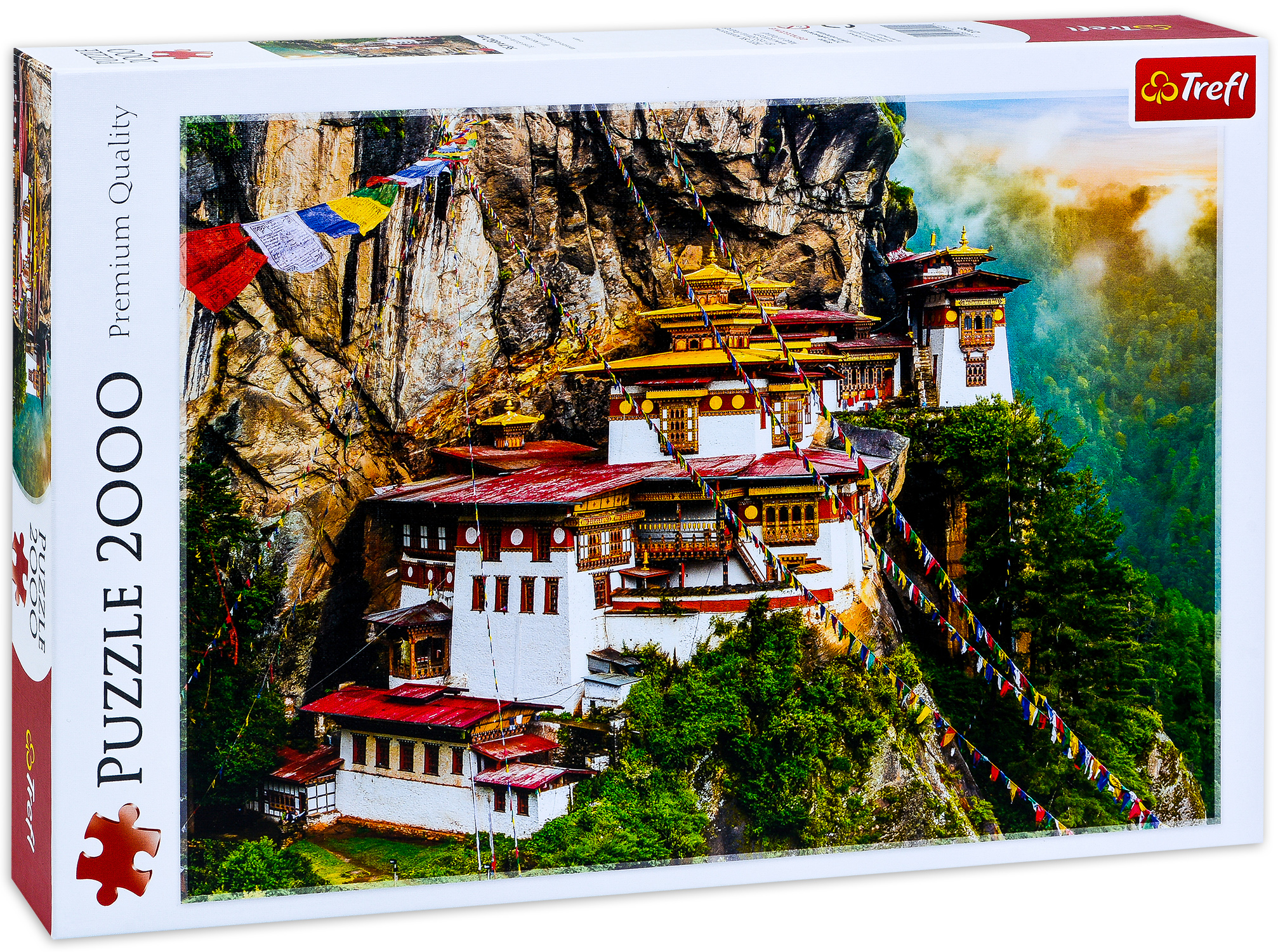Пъзел Trefl от 2000 части - Храмов комплекс Паро Такцанг, Бутан