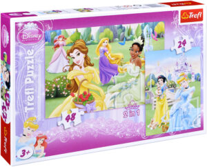 Пъзел Trefl 2 в 1 - Красиви принцеси